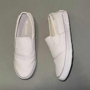 Columbia Goodlife Two Gore BL4655-100 Women's US 8 Shoes White Slip-On Sneakers